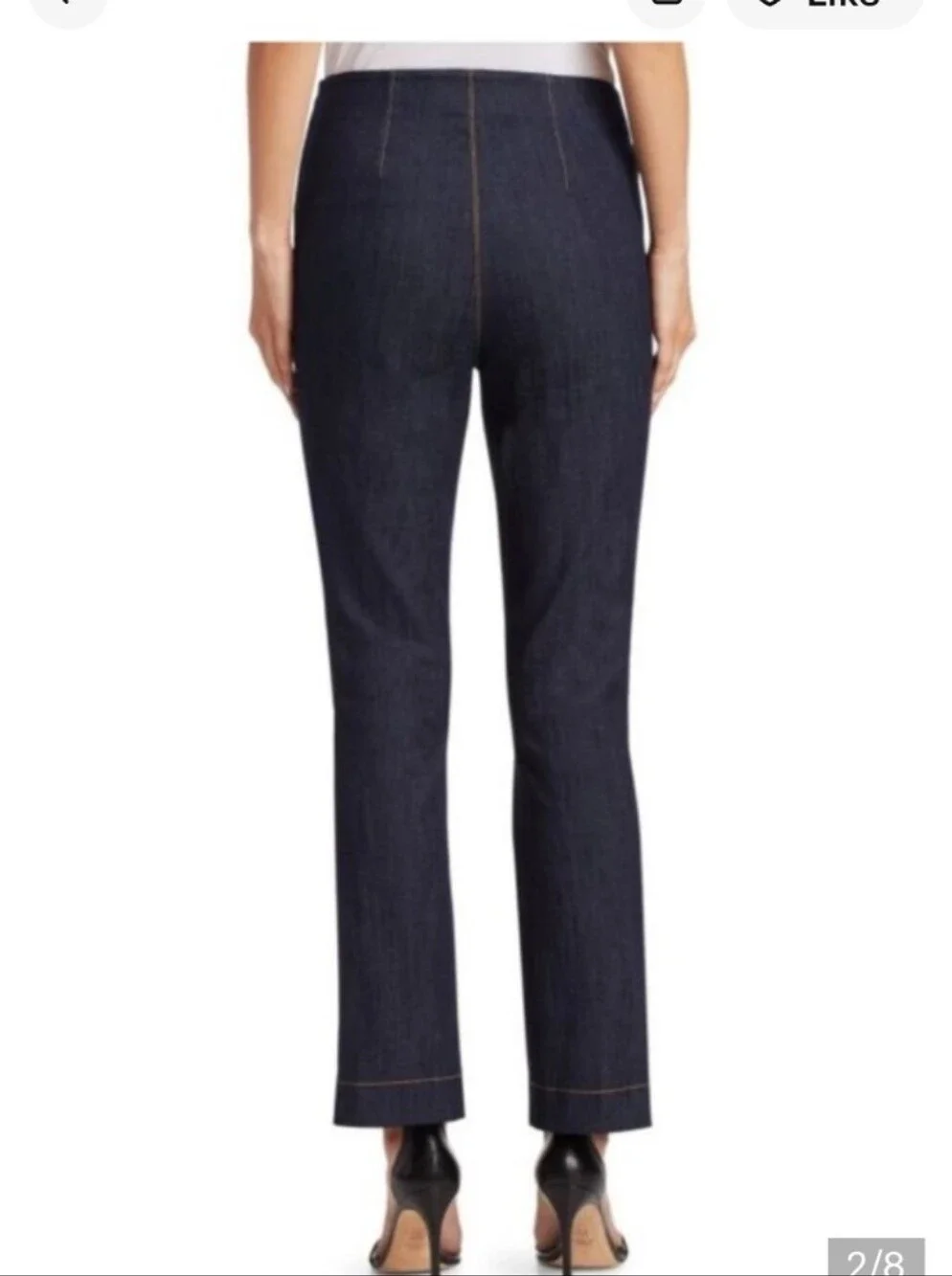 Cinq A Sept Chantal Sailor Crop Flare Jeans